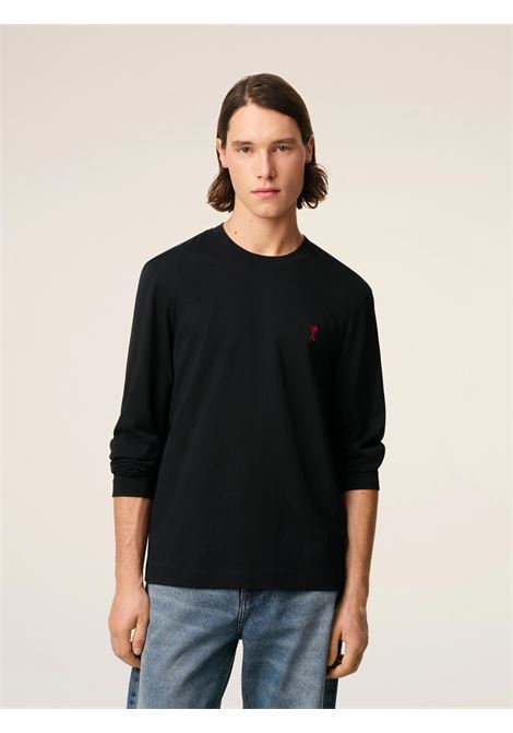 t-shirt ls red adc unisex nera AMI PARIS | BFUTS235.724001